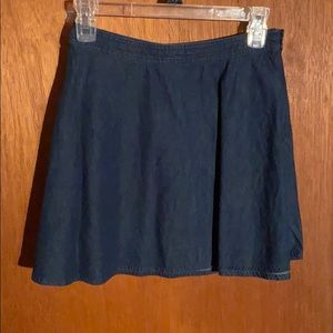 Denim skater skirt